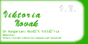 viktoria novak business card